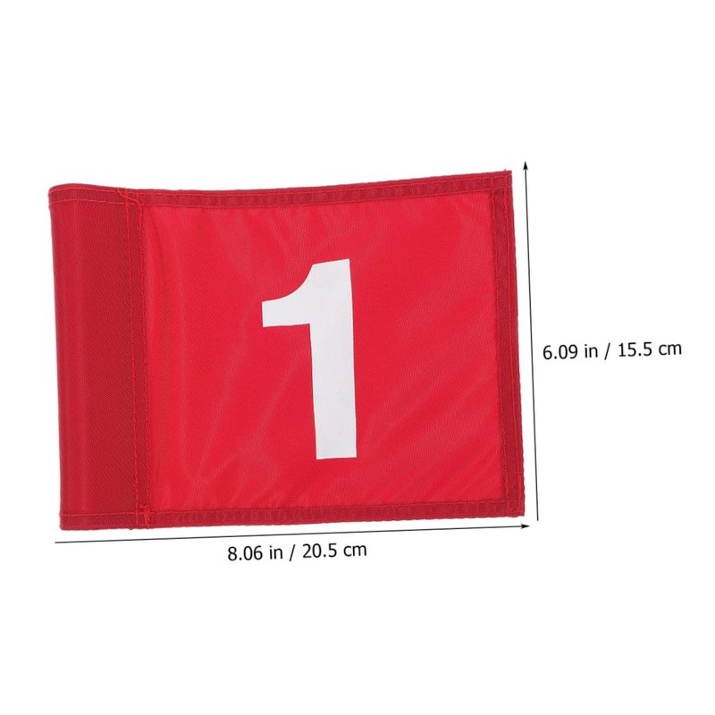 WOONEKY 2Pcs Flags Practical Putting Training Flags with Print for