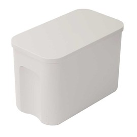 PEARL METAL Liberty Corporation LD-480 Soft Storage Box with Lid, M, Warm Gray