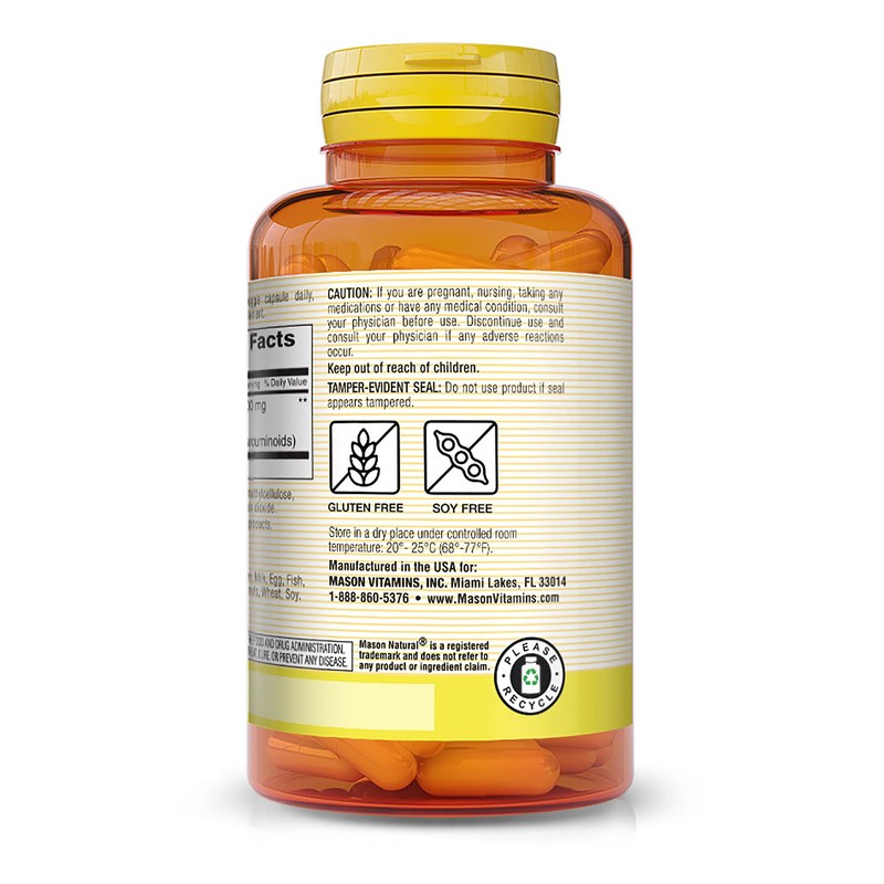 MASON NATURAL Turmeric - Healthy Inflammatory Response, Improved Joint and