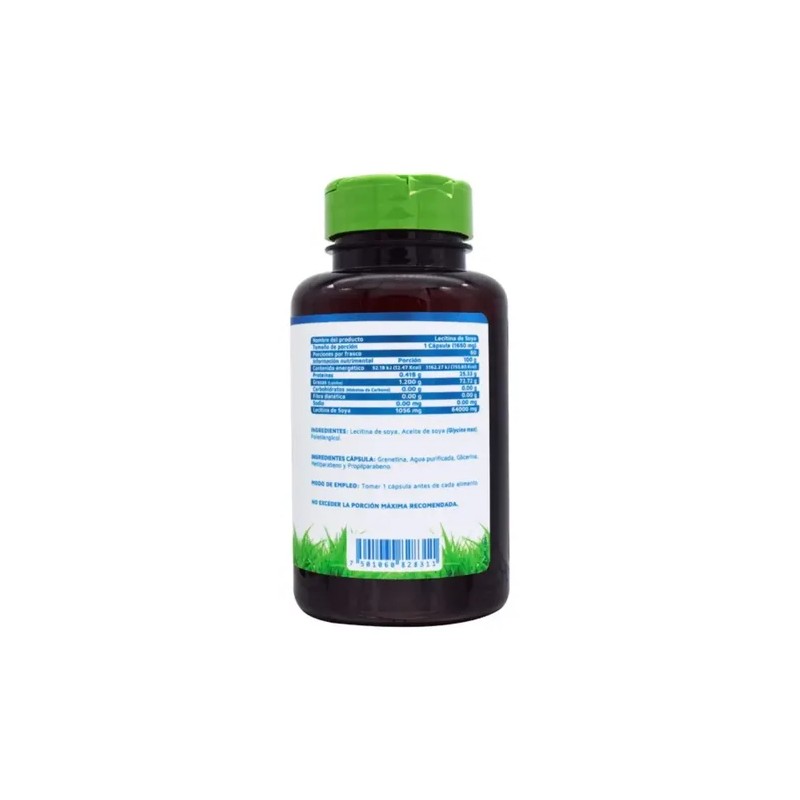 Lecitina De Soya 60 Cáp. Baja Colesterol Mejora Digestión