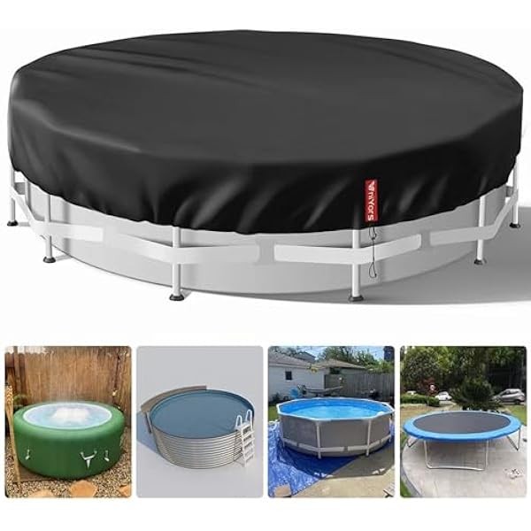 12 Ft Round Pool Cover, Hot Tub Cover, Solar Pool