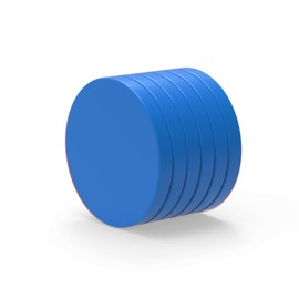 Ant Mag Disc Magnets for Whiteboard Colorful Strong Neodymium Rare Earth Magnet for Craft DIY Projects Fridge Kitchen Office Blue 1in 6 Pack