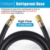 Boltigen 1/2'' ID Vacuum Refrigerant Hose, High Flow Black HVAC