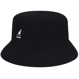 Kangol Wool Lahinch Bucket Hat, Black, Medium