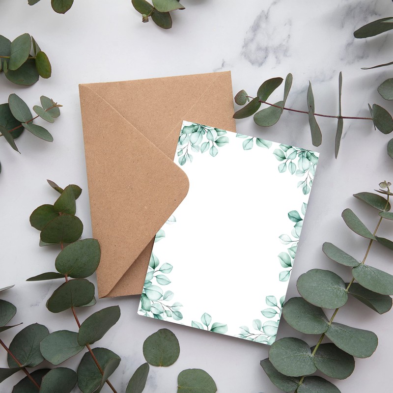 50 x Letter Paper DIN A5 Printed on Both Sides