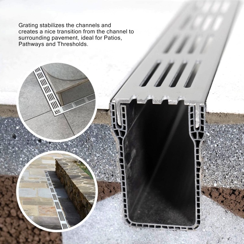 AluSthetic Corner Piece for PVC Threshold Drainage Channel with Anodized