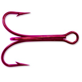 Mustad 3550R Gancho Anzuelo clásico de Fuerza (25-Pack), Rojo, Tamaño 18