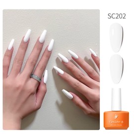 TONITU G · Gel Nail Polish 30 Colors-7ML Bright White Black Colors Soak Off UV LED Nails All Seasons Manicure Salon DIY at Home Nails Art Design (SC202)