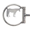 Showman Majestic Horse Stainless Steel D-Ring Dogbone Snaffle Bit