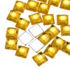 sourcing map 50Pcs 8mm Flat Back Acrylic Square Gems Rhinestone