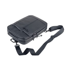 Troika Black Bag To Business - BBL63/BK - Shoulder bag for laptops/tablets – 11 separate, padded compartments for tablet, laptop, documents – can be converted into a backpack – tarpaulin – black