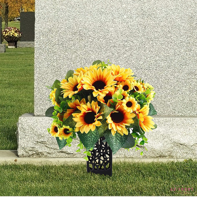 AZ-FRONT Grave Flower Stand, Plastic, Earth Stab, Set of 2