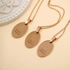 JunyiDIY Rose Gold Plated Epilepsy Medical Alert Necklace - Emergency