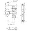 Bever FH Mortise Lock PZW 65 mm Bolt, 24X235 mm