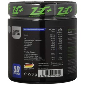 Zec + BCAA Professional | Anabolic Amino Acids Formula with L-Leucine + HMB and Hica – Perfect for High Performance Sports Training/optimizes Anabolic Signal Way Muscle Protein Synthesis | Light | Tasteless or Cola 270g, , ,