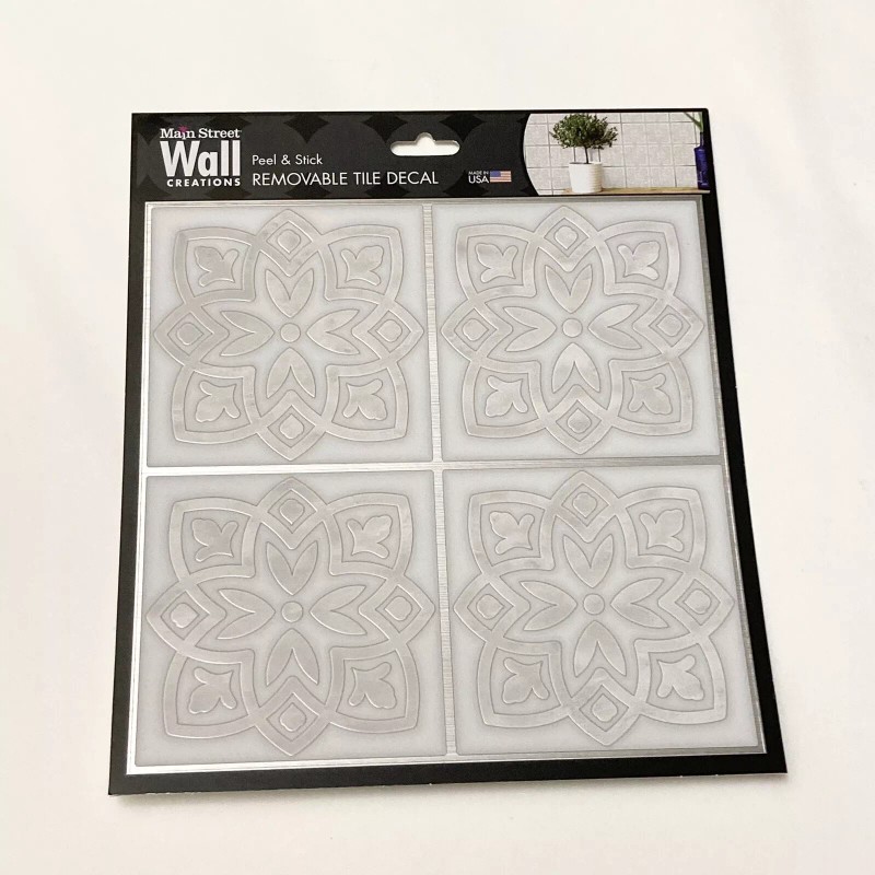 MAIN STREET WALL CREATIONS Peel Stick 8"x8" Art Wall Tile