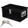 munirater 20 Inch Heavy Duty Black Aluminum Plate Tool Box