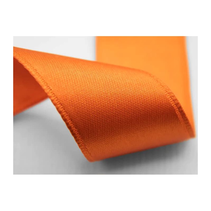 Furlanis - Nastro Doppio Raso, Tessuto Italiano - Arancione, 10