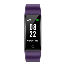 GRV Fitness Tracker Non Bluetooth Fitness Watch No App No Phone Required Waterproof Pedometer Watch with Steps Calories Counter Sleep Tracker for Men Women Parents (Purple)