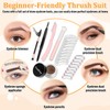 Comkrivy Eyebrow Stamp Stencil Kit, 48 PCS Eyebrow Stencils in