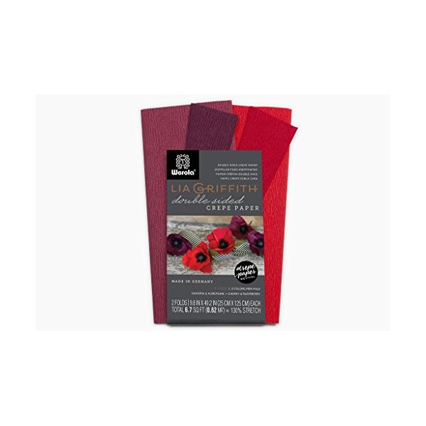 Lia Griffith Extra Fine Crepe Double Sided Paper-4 Colours per