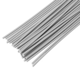 MECCANIXITY 50pcs 8 Inch Plastic Welding Rods TPO Welding Strips Welder Rods for Plastic Welder, Car Bumper, Kayak Repair, Daily Plastic Repair, Grey