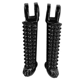 VOBOR Motorcycle Front Footrest Pedal Foot Pegs - Aluminium Black Motorbike R/L Front Foot Pegs Compatible with YZF R1 R6 R6S