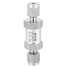 Stainless Steel Check Valve BSPP Female Thread One Way Valve for Water Oil Gas Pipe Connection304  1/8 inch