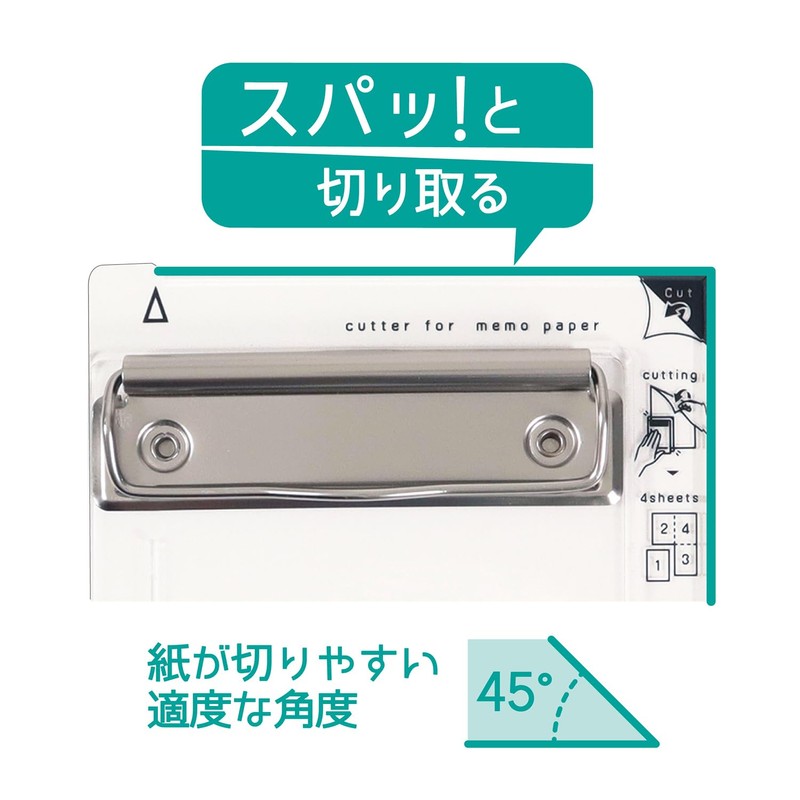 Kutsuwa Paper Cutter Binder Yonbunkatsu Clear VS028CL