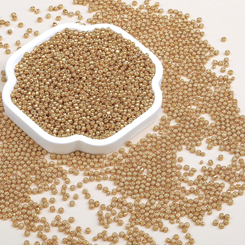 5150pcs 8/0 Glass Seed Beads Bulk, 3mm Mini Pony Round