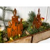 LB H&F Lilienburg Christmas Decoration Rust Metal Weatherproof