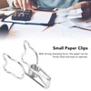 100pcs Binder Clip Hollow Cartoon Bear Long Tail Metal Paper