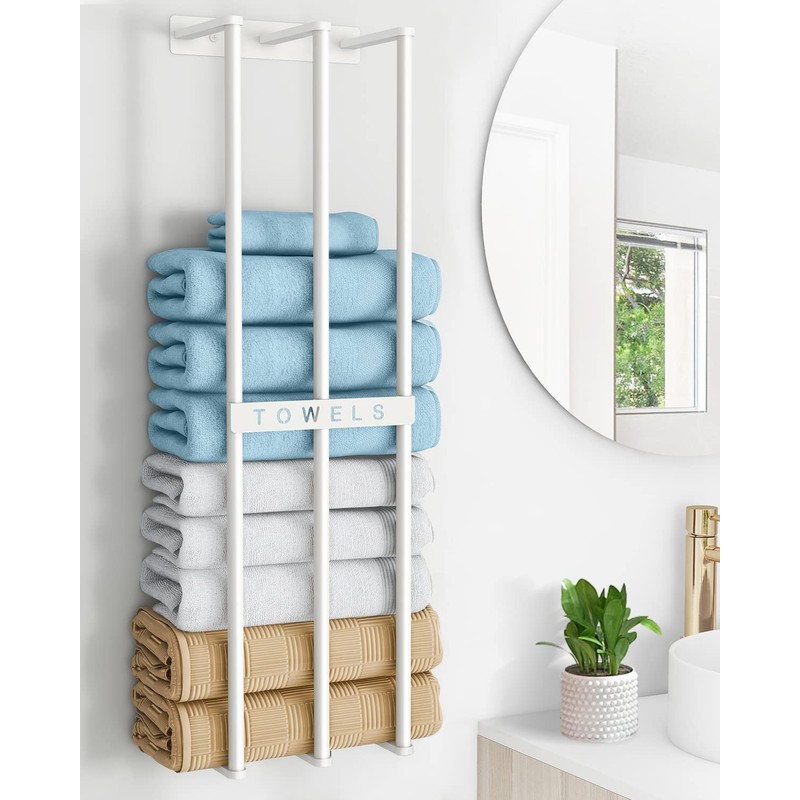 Towel Holders for Bathroom Wall Mounted, Bethom Towel Storage for