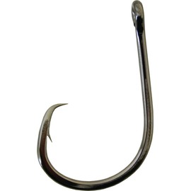 Gamakatsu 209416 Octopus Hooks Circle 4X 6/0- Straight Eye/Blk/Loose 6 per Pk