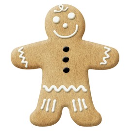 Zenker Ausstecher Lebkuchenfamilie PATISSERIE , Ausstechformen für Weihnachten, Lebkuchenmann- und frau (Farbe: Silber), Menge: 2 Stück - Mann und Sohn oder Frau und Tochter - nicht frei wählbar