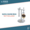 MERKUR Shaving Stand for Razor and Brush in Matt Chrome