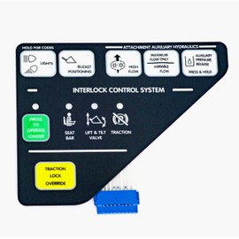Skid steer loader left instrument button panel 6675982-A (10 connecting wires) is used to repair and replace old Bobcat S130, S150, S160, S220, S250, S300, S330, 751, 753, 763, 773, 863, 864