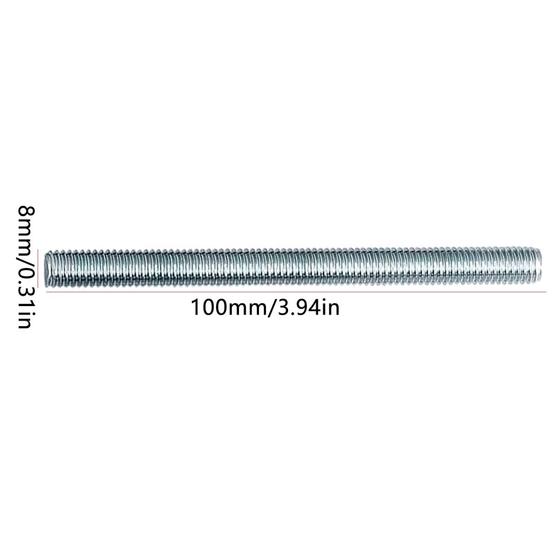 Galvanised Threaded Rod M8 x 100 mm Galvanised Threaded Rod