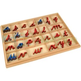 Kid Advance Montessori Alfabets Móviles Cursibles Con Caja                                                                                            