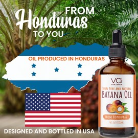 VITAL AFFAIR Batana Oil-Hair Growth Oil-4 Fl Oz-Glass Bottle-Cold Pressed-100% Raw-Dr Sebi Recommended-Essential Nutrients-For Women & Men