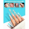 Adonafy Tips for Gel Nails, Pack of 240: Soft Gel