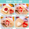 Sandwich Cutter for Kids 48 Pcs, Kimfead Cookie Cutters, Fruit