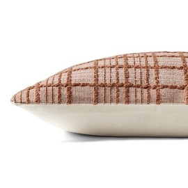 Loloi Magnolia Home by Joanna Gaines Liv Collection PMH0064 Rust 13'' x 21'' Cover w/Poly Pillow