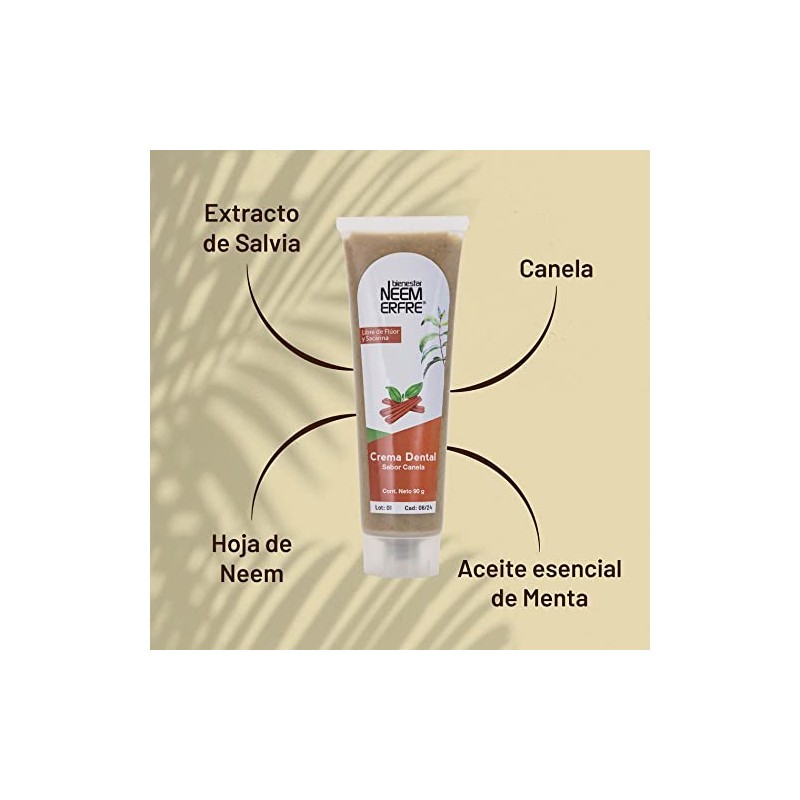 NEEM ERFRE | Pack de 3 crema dental de sabores