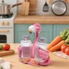Hodao Flamingo Figurines Decorations with Salt and Pepper Shaker Flamingo