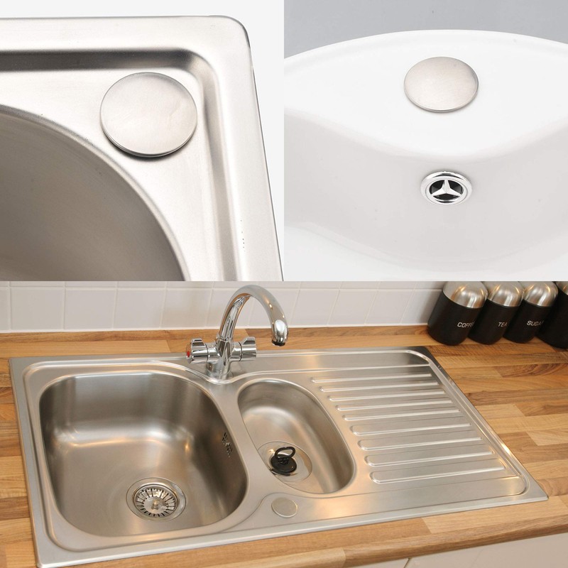 Kitchen Faucet Hole Cover Stainless Steel, Premium Sink Tap Hole