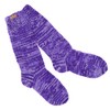 GURU SHOP Handgestrickte Schafwollsocken, Haussocken, Nepal Socken, Lila, Wolle, Size:M