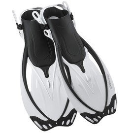 Phantom Aquatics Rapido Boutique Collection Marine Open Heel Adjustable Snorkeling Swim Fin (White, ML/XL, 9-11 / EU: 41-45)