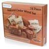 HANGERWORLD 74 Mixed Cedar Wood Pieces Natural Drawer Freshener Clothes