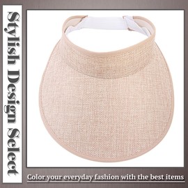 One Limitation CP512 Wide Brim Long Visor, Sun Visor, Hat, Outdoor, Women's, Braun